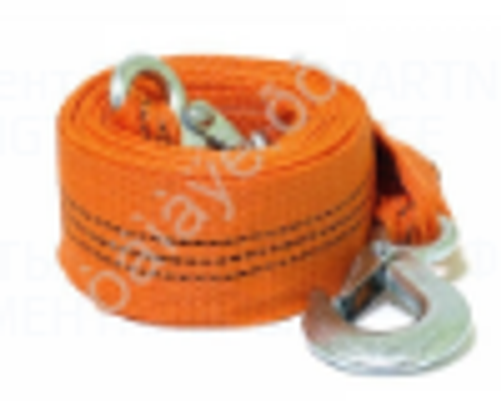 Трос буксира 5т/5м лента М5 с крючками 50150