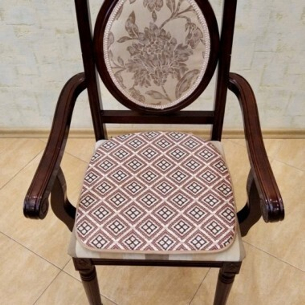 Сиденье из ткани на стул "ДВ. ФАНТАЗИЯ" дизайн: 101/1, размер 43*43см, Россия.