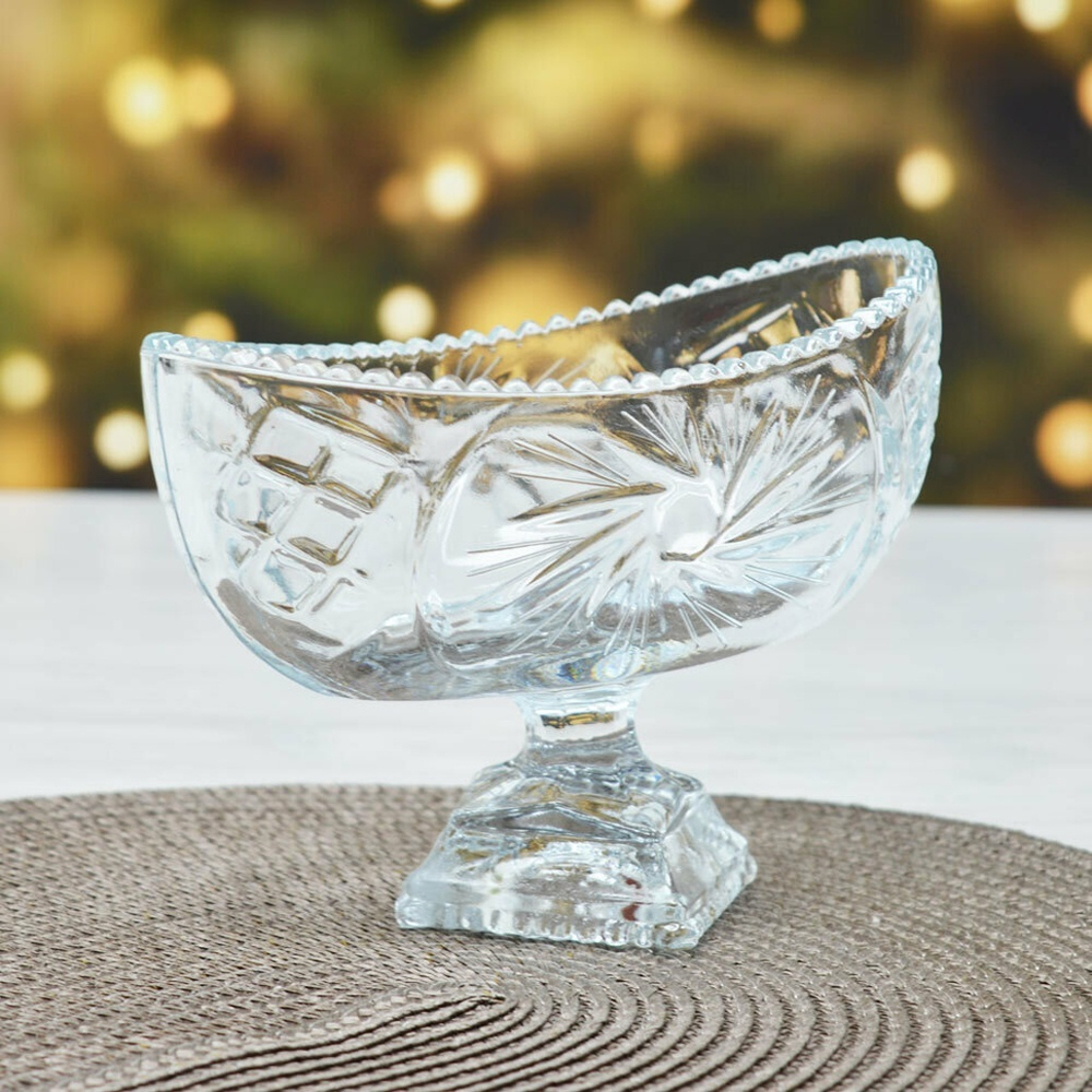 Ваза для конфет на ножке 330мл 11см "Sunstar"