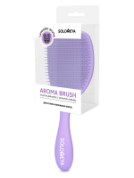 [Solomeya] Расческа для сухих и влажных волос АРОМАТ ЛАВАНДА Wet Detangler Brush Cushion Lavender, 1шт