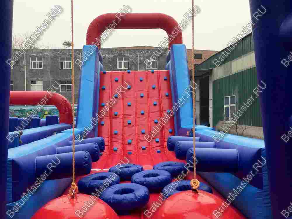 Надувная спортивная полоса препятствий "Веселое испытание" 13,1*8,6*5,8 м