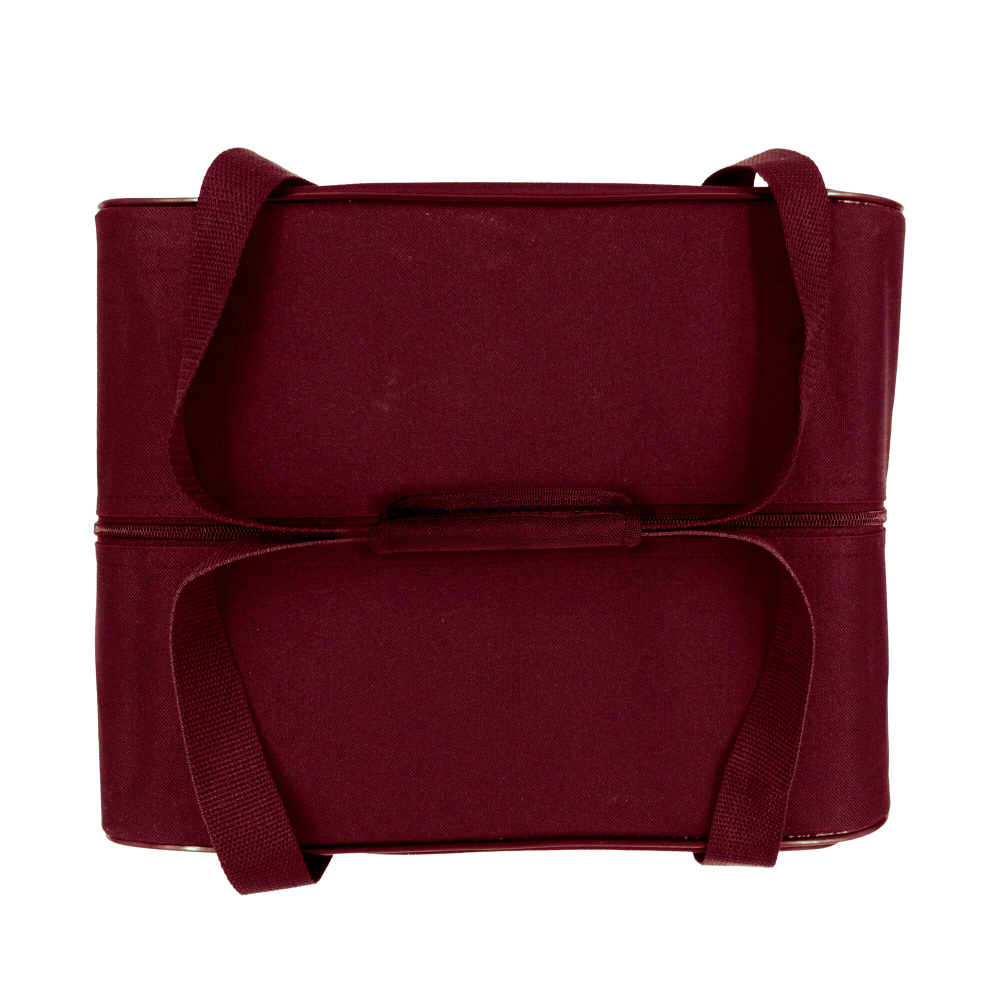 Сумка дорожная для ручной клади Pobedabags Стандарт плюс вишневая 36 x 30 x 27 см