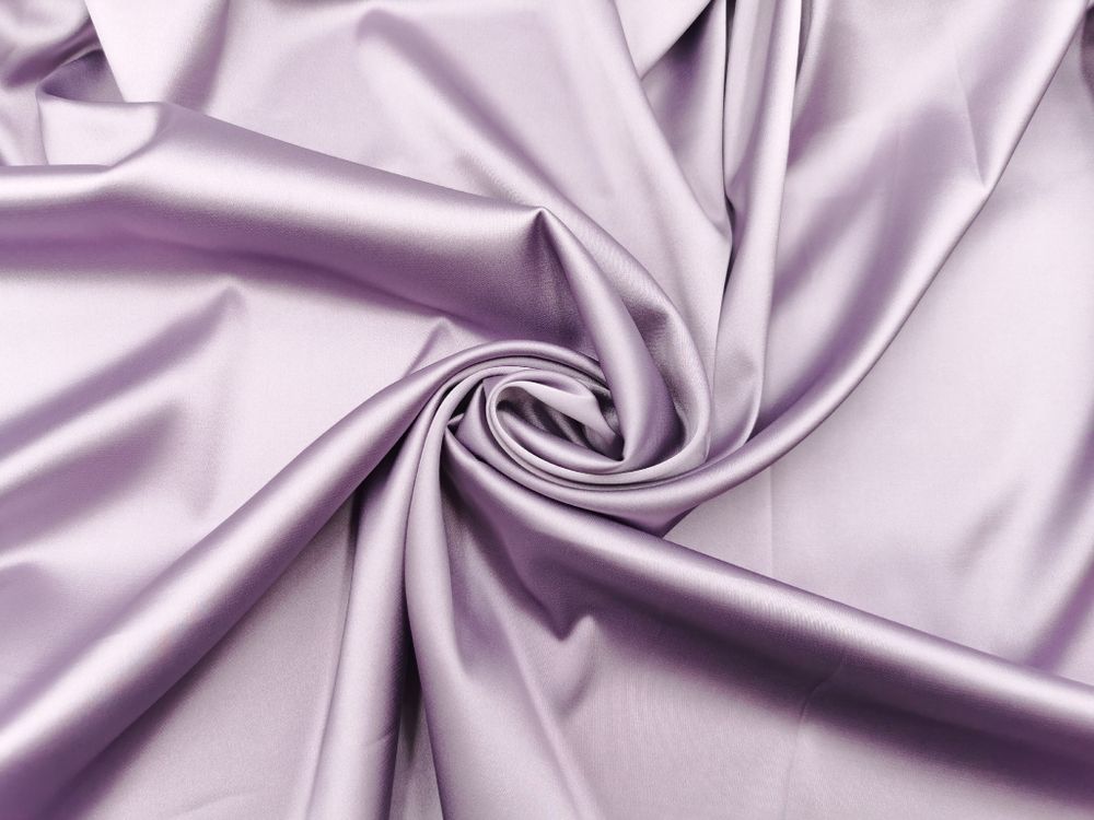 УЦЕНКА! Атлас-стрейч, эластичный, бельевой, морской туман (лиловый) 44 х 120 см (0,44м)