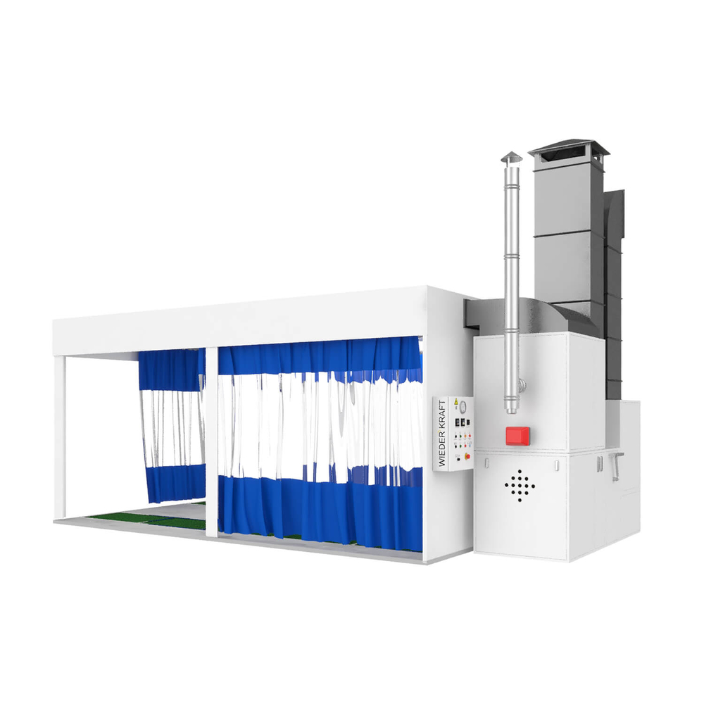 WDK-510M Пост подготовки с двумя полосами решёток для монтажа на приямок, с функией подогрева