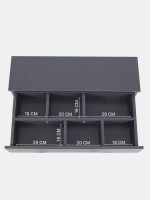 Комод RANT "INDY PRO" с органайзером 80 см. 4 ящика (арт.123) Moon Grey