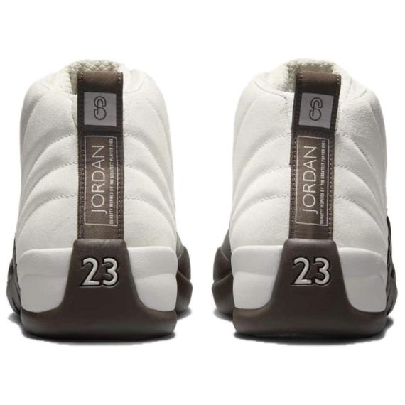 Jordan Air Джордан 12 Винтажные баскетбольные кроссовки MID Топ Белый черный Мужские