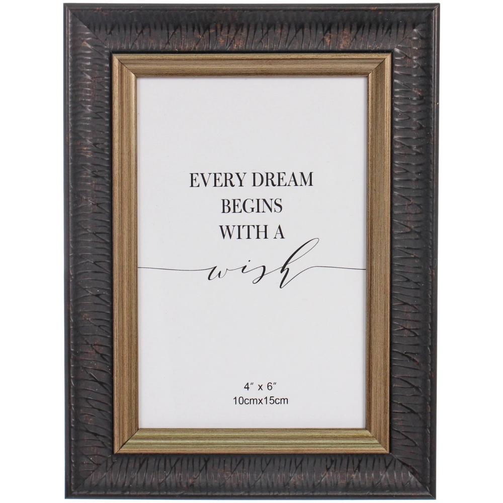 Фоторамка 10*15см «Милан» черный, пластик