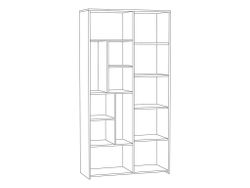 Трувор шкаф-стеллаж 13.206 Дуб Гранж Песочный/Интра