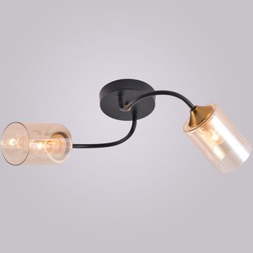 01608-0.3-02 BK+BRASS светильник потолочный