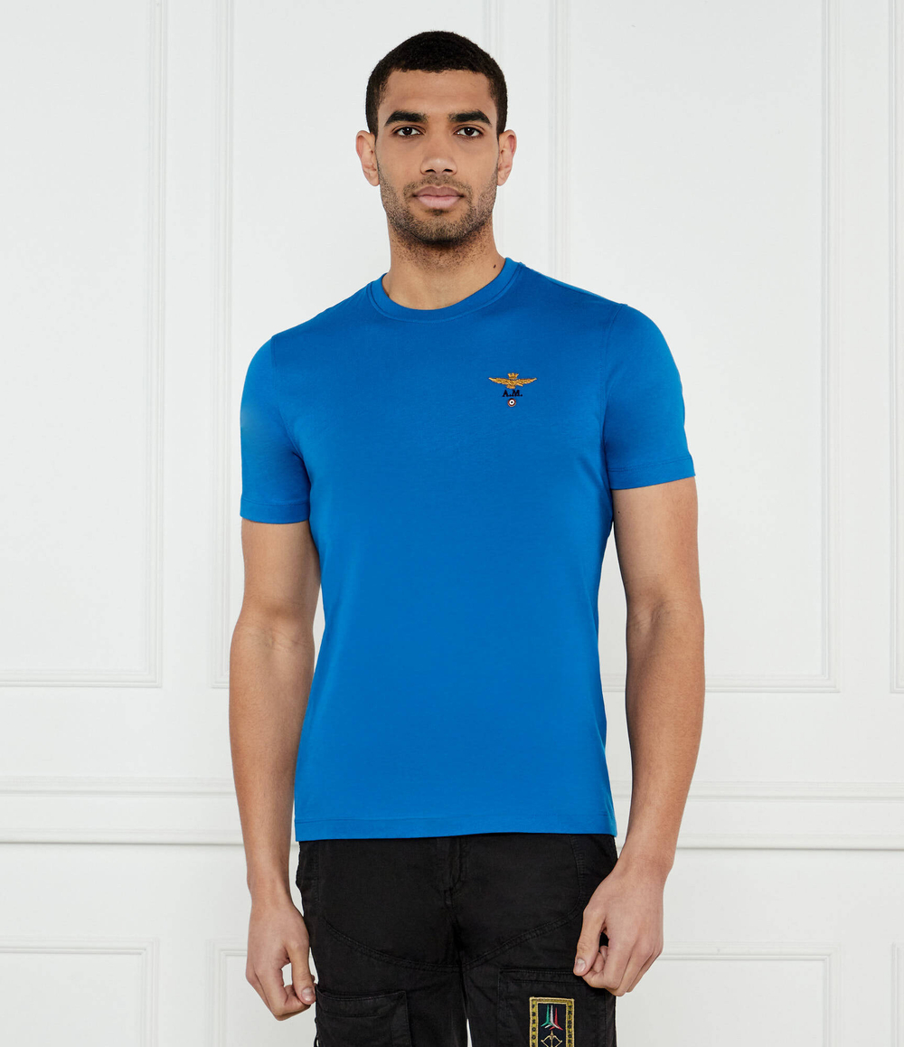 Футболка Aeronautica Militare - голубой(TS1580J372)