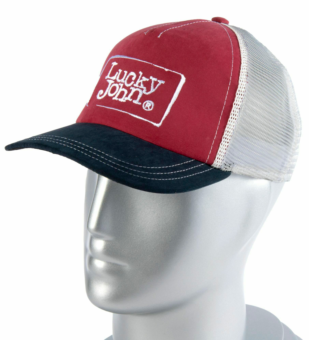Бейсболка Lucky John SUMMER RED, размер XL (60 см)