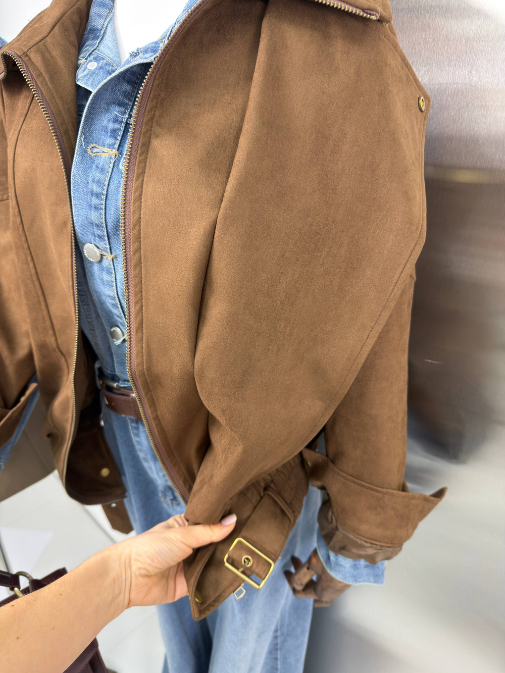 Куртка женская арт. 8681 цвет "коричневый"