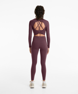 Oysho Футболка с длинным рукавом Comfortlux, темный бледно-фиолетовый