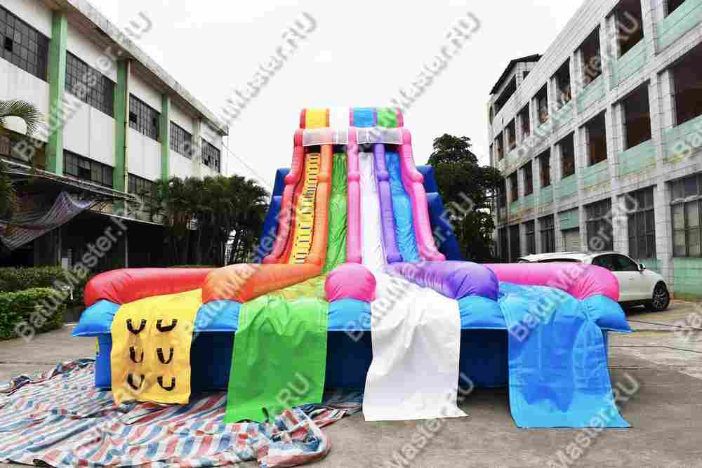 Надувная водная горка «Стремительные спуски», 24*6*8 м