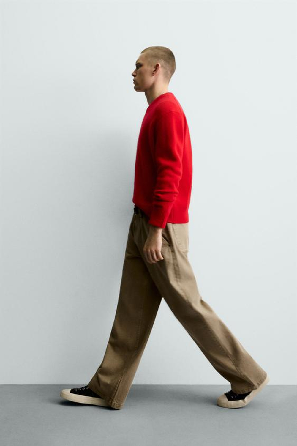 ZARA ДЖИНСЫ BALLOON FIT, ПЕСОЧНЫЙ