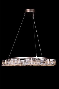 Подвесная люстра LED 50W 3000К/4000К/5500К LE7724/800 Grey серый Recif Leon