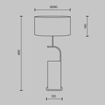 Настольный светильник Maytoni MOD437TL-02B