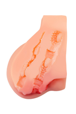 Реалистичный мастурбатор в форме попки с 2 любовными входами (Цвет: телесный)