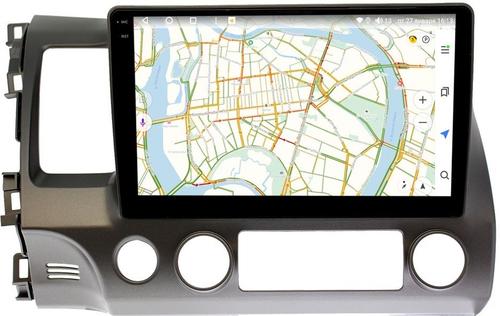 Магнитола для Honda Civic 2005-2012 (левый руль, рамка 10)- Vaycar VA20-0044-2K на Android 13, Быстрая, 2K QLED, CarPlay,4G SIM-слот