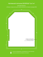 Натяжные потолки 6.5 м2, 6.1 м2, 13.1 м2, 24.7 м2, 9.9 м2