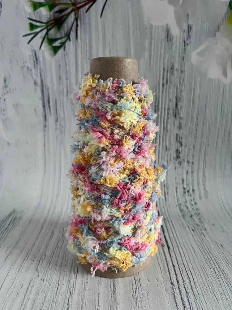 Пряжа Единорог UNICORN мультиколор с шишибриками 50 g