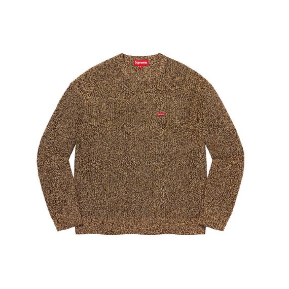 Supreme FW21 Week16 Mélange Rib Knit Sweater Logo