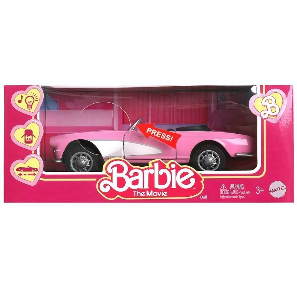 Модель ин. мет. "Кабриолет barbie" 12см, свет/звук 2302C0091-R (Технопарк)