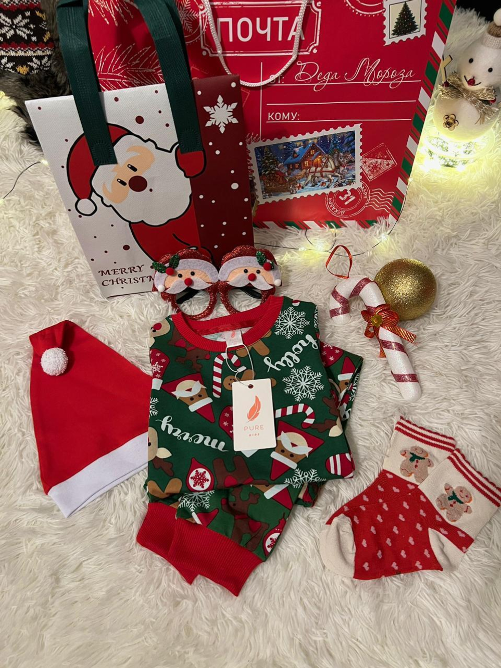 Санта (бокс) - новогодняя коллекция для мальчиков и девочек 3 500 тг./шт. (оптом - цена за 5 размеров)