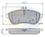 COMLINE - CBP01786-CML - Brake Pad Set, disc brake