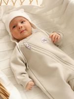 Комбинезон-косуха с закрытой ножкой "Туман" утепленный 0+