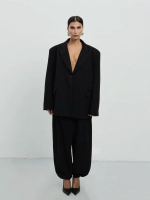 Брюки с маленькими деталями, Черные