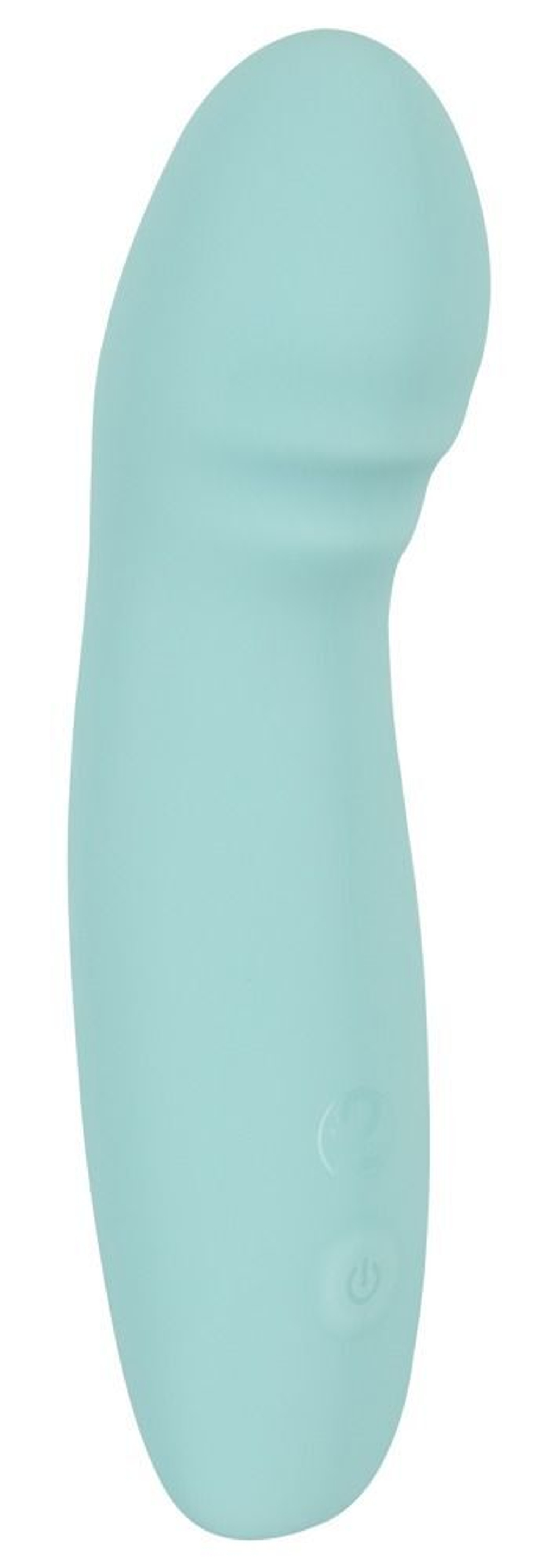 Аквамариновый мини-вибратор Cuties G-Spot Vibrator - 15,5 см. (Цвет: аквамариновый)