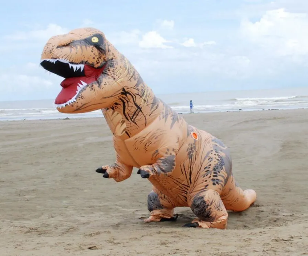 Костюм "ДинозаврT-Rex", коричневый, размер взрослый