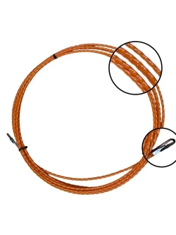 Протяжка кабельная 4,5мм 5 метров оранжевый