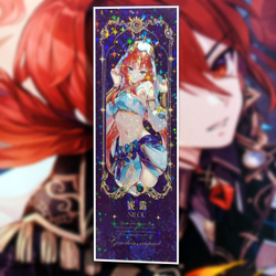 Закладка голографическая "Genshin Impact / Геншин"