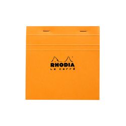 Блокнот Rhodia Basics 14,8х14,8 в клетку 80 гр оранжевый (148200C)