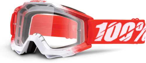 Очки кроссовые 100% STRATA MX Replica White-Red