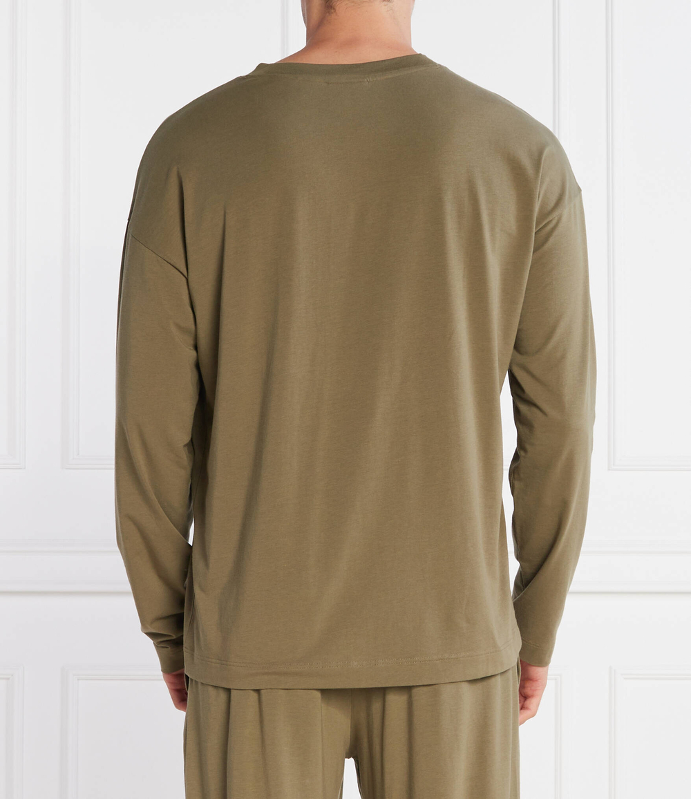 Пижамы TAGGED LONG SET Hugo Bodywear - хаки(50488381)