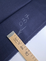 Костюмная шерсть, синий темный, отрез 1,1м