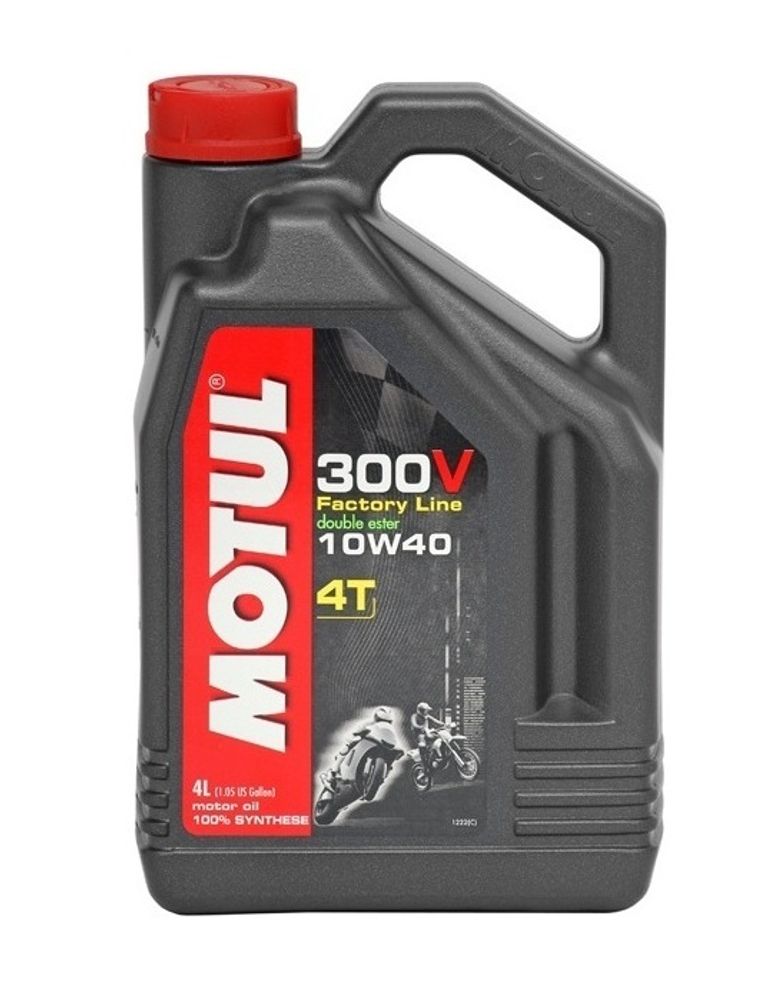 Масло Motul 300V 4T Factory Line DE для мотоциклов (4Т, 10w40, синт.)