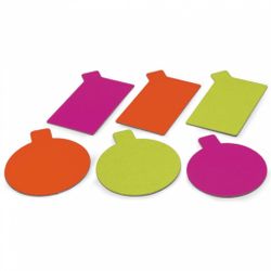 Подложка кондитерская двусторонняя, 9,5*5,5 см, салатовый/фуксия, 200 шт, Garcia de Pou