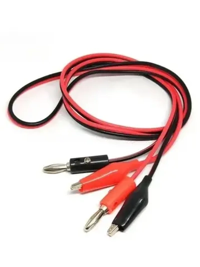 Щупы для мультиметра "крокодил - банан", провод 1метр