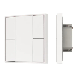 INTELLIGENT ARLIGHT Кнопочная панель KNX-301-22-4-SH-IN White (BUS, Frame) (IARL, IP20 Пластик, 3 года) 037722