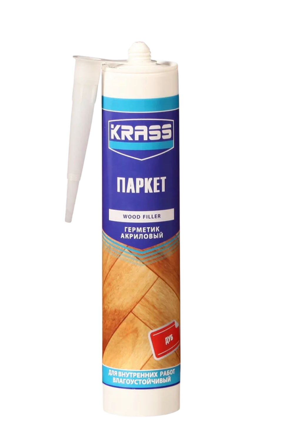 Герметик акриловый KRASS по дереву Паркет дуб 0,300 л