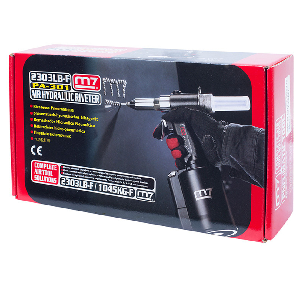 MIGHTY SEVEN (PA-301) Пневмогидравлический заклепочник для заклепок диаметром 2,4 - 4,8 мм