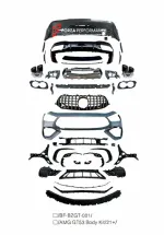 Обвес переделка для MERCEDES BENZ AMG GT X290 GT43 GT50 ДО GT53 2018+ АМГ Мерседес Бенц