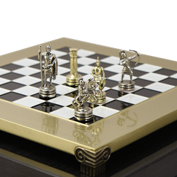Manopoulos Шахматы с фигурами из бронзы Античные войны