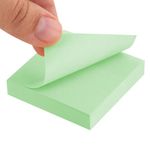 Блок самоклеящийся (стикеры) STAFF STANDARD, ПАСТЕЛЬНЫЙ 51х51 мм, зеленый, 100 листов, 116579