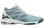 Mizuno Volleyball Shoes Unisex Mid top Blue/Black/Neon Green