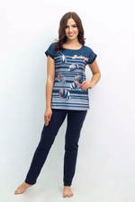 [m]Пижама женская "РЫБКИ" футболка+штаны КЖ 0173